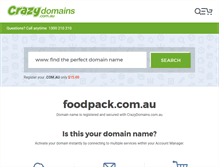 Tablet Screenshot of foodpack.com.au