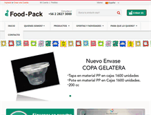 Tablet Screenshot of foodpack.cl